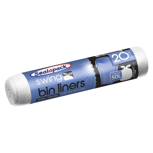 Swing Bin Liners - White - Pack of 20