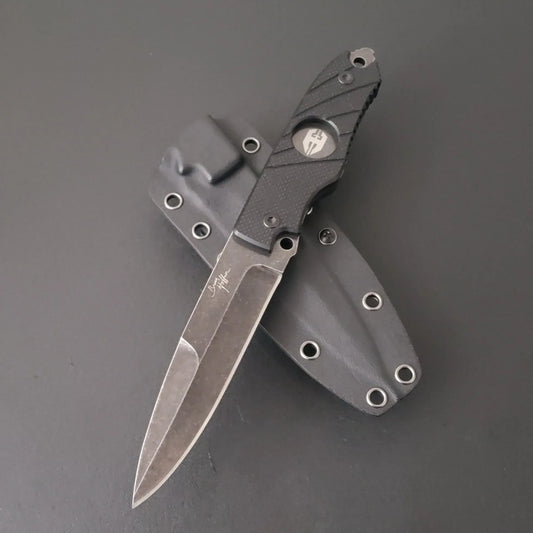 Hoffner Hand Spear | Black Smooth Blade | Hoffner Knives